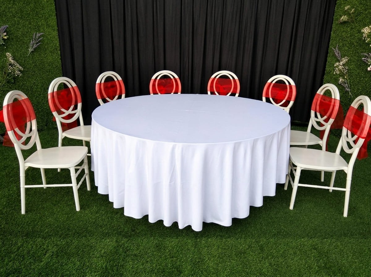 Sewa Cover Tebar Meja Bulat Jakarta