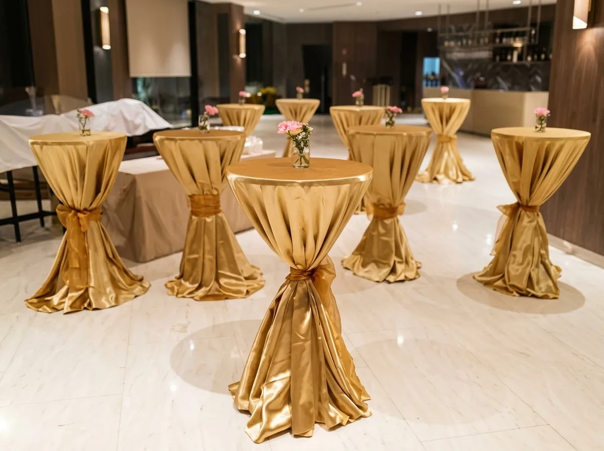 Sewa Meja Bar Cover Gold Jakarta